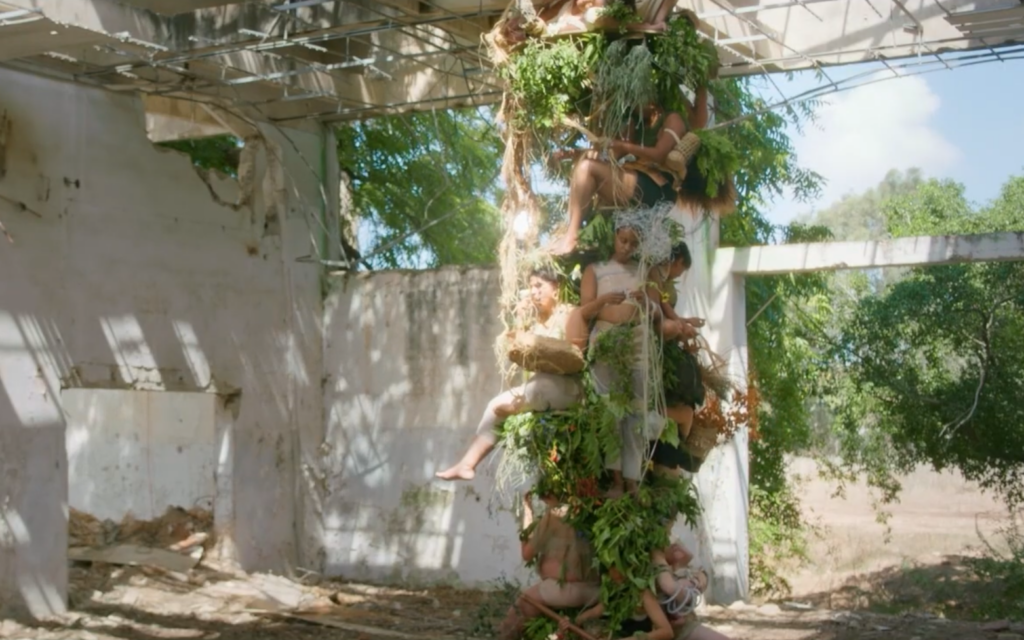 An image from 'Bliss,' a 10-minute short from Meirav Heiman and Ayelet Carmi, opening at Jerusalem's Ticho House on July 9, 2025 (Courtesy)